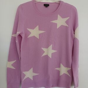 Talbots Pink Star Sweater